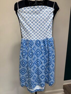 Ocean Drive Blue and White Mini Dress